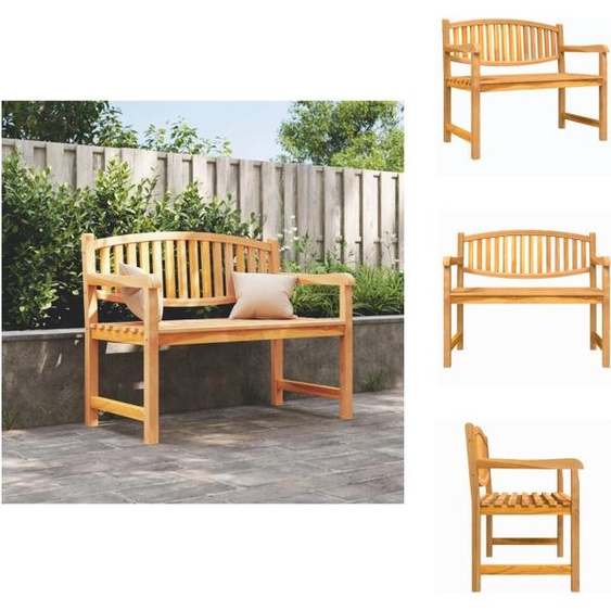 vidaXL Banc de jardin 114x59x87 cm Bois massif Teck - Bancs de jardin