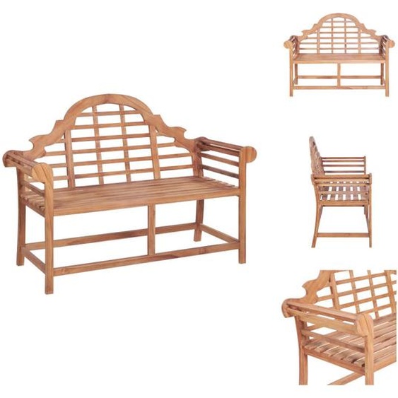 vidaXL Banc de jardin 127x58,5x92,5 cm bois massif teck - Bancs de jardin