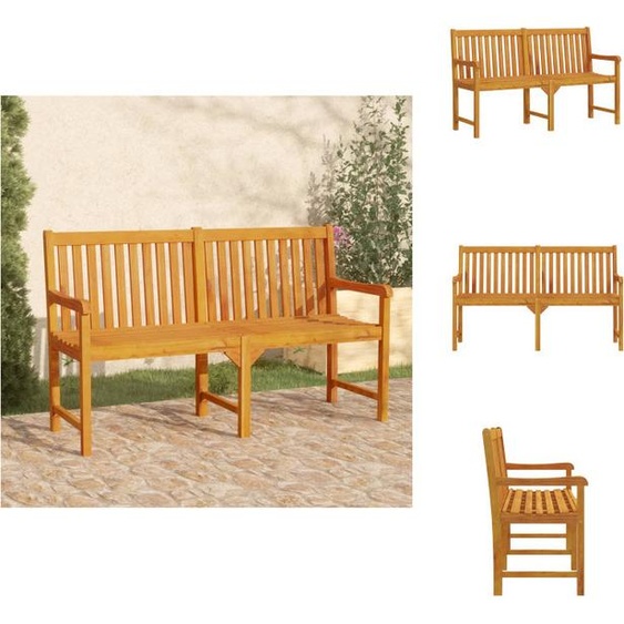 vidaXL Banc de jardin 150 cm en bois massif dacacia - Bancs de jardin
