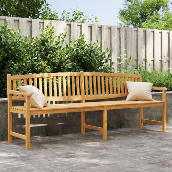vidaXL Banc de jardin 228x59,5x90 cm bois de teck solide 364411