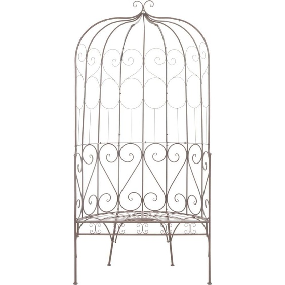 vidaXL Banc de jardin 95 cm fer antique brun