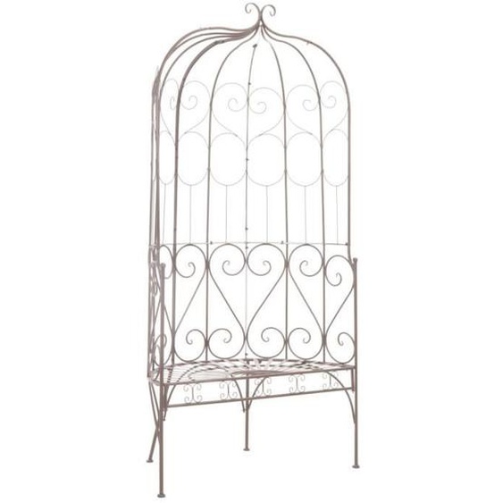vidaXL Banc de jardin 95 cm Fer Marron antique