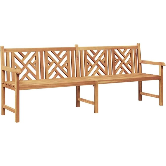 vidaXL Banc de jardin brun 228 x 60 x 90 cm teck massif