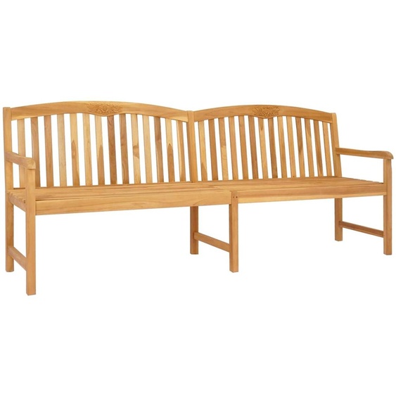 vidaXL Banc en bois massif de teck, fait à la main, dimensions : 228 x 60 x 90 cm, finition naturelle