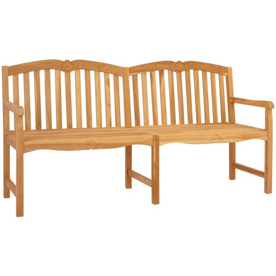 vidaXL Banc en forme de rose, fait main, couleur naturelle, 180,5 x 60 x 96 cm