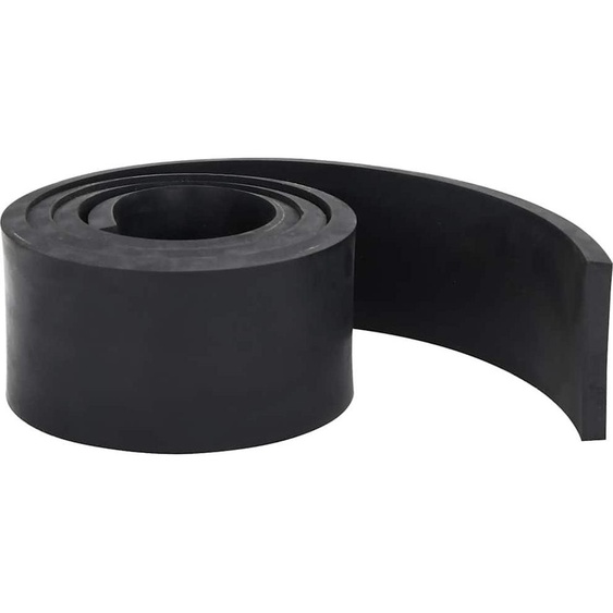 vidaXL Bande en caoutchouc pour chasse-neige noir 200x10x1 cm