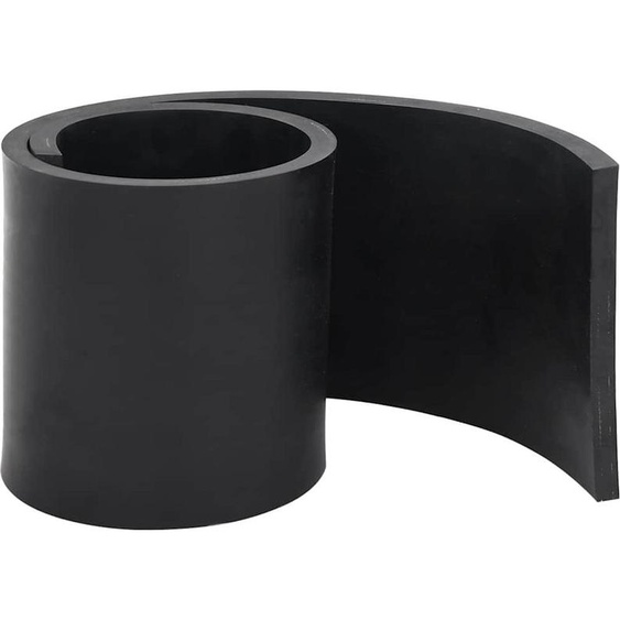 vidaXL Bande en caoutchouc pour chasse-neige noire 120x15x1 cm