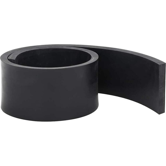 vidaXL Bande en caoutchouc pour chasse-neige noire 120x8x1 cm