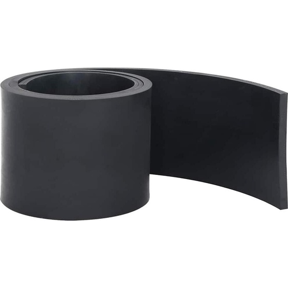 vidaXL Bande en caoutchouc pour chasse-neige noire 150x15x1 cm