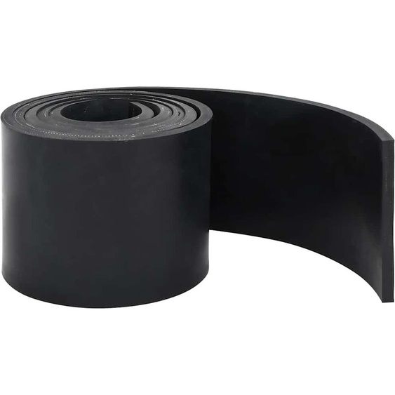 vidaXL Bande en caoutchouc pour chasse-neige noire 250x15x1 cm