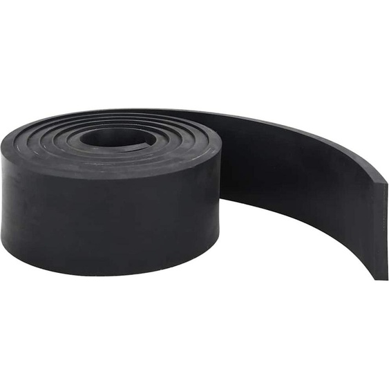 vidaXL Bande en caoutchouc pour chasse-neige noire 300x10x1 cm