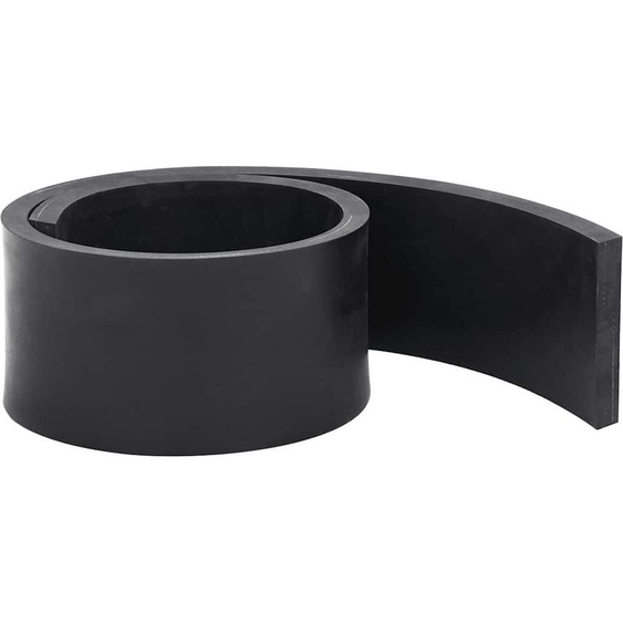 vidaXL Bande en caoutchouc pour chasse-neige noire 80x8x1 cm