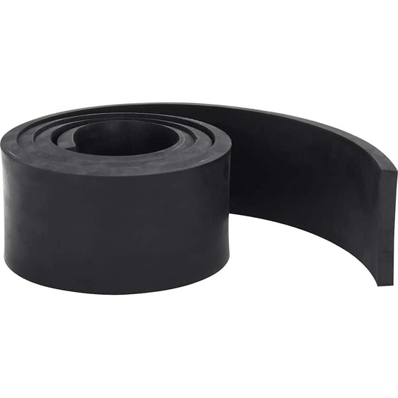 vidaXL Barre en caoutchouc pour chasse-neige Noir 180x8x1 cm