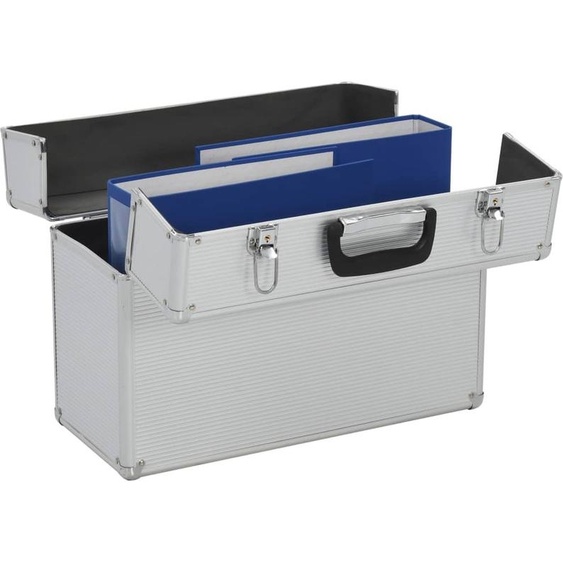 vidaXL Boîte à outils 47 x 36 x 20 cm Argenté Aluminium