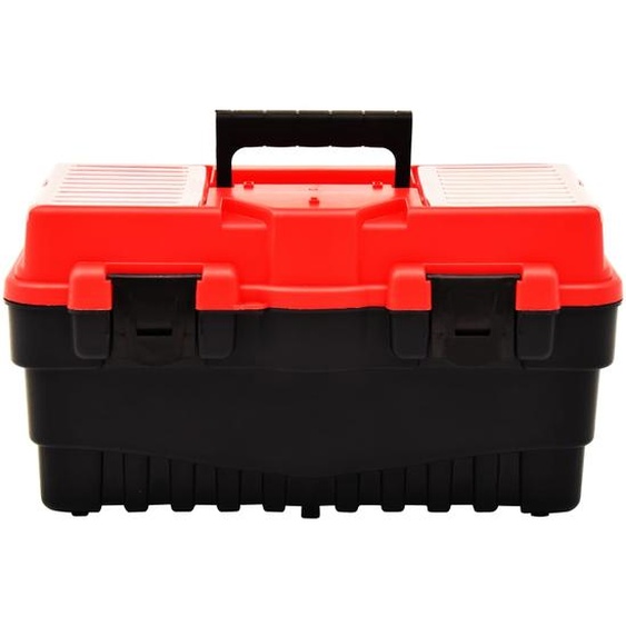 vidaXL Boîte à outils en plastique 462 x 256 x 242 mm rouge