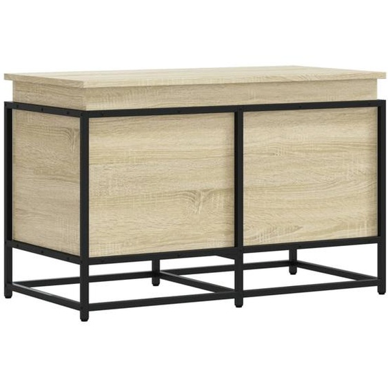 vidaXL Boîte de rangement avec couvercle Sonoma 80x40x51,5 cm Bois composite