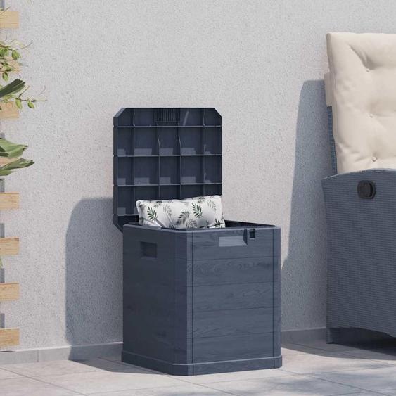 vidaXL Boîte de rangement de jardin 90 L Anthracite