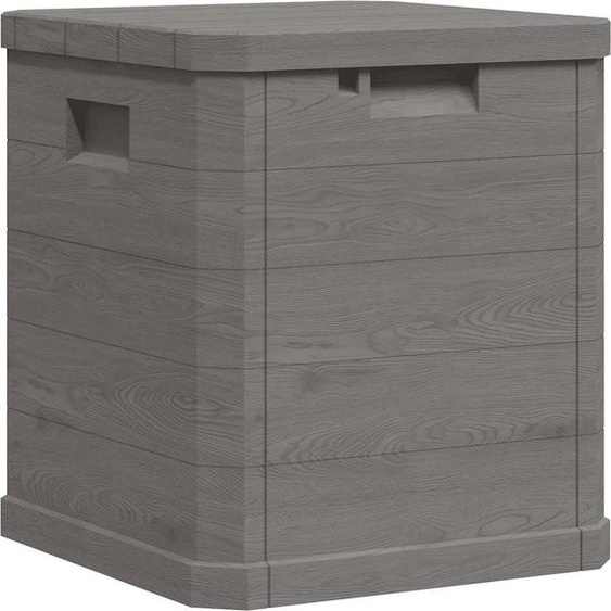 vidaXL Boîte de rangement de jardin 90 L brun