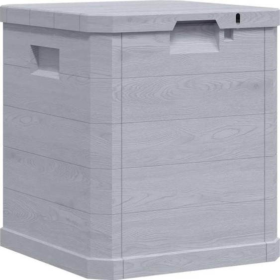 vidaXL Boîte de rangement de jardin 90 L gris clair