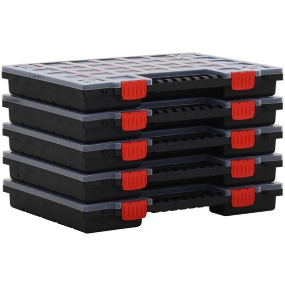 vidaXL Boîtes dassortiment 10 pcs. 40x30x5 cm polypropylène