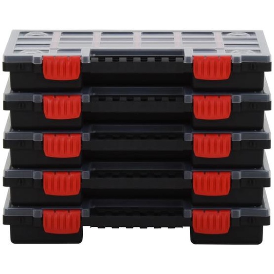 vidaXL Boîtes dassortiment 5 pcs. 34,5x25x5 cm Polypropylène