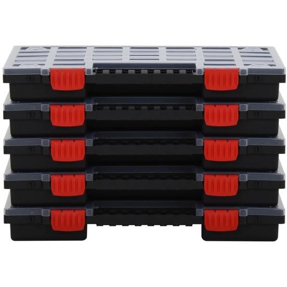 vidaXL Boîtes dassortiment 5 pcs. 40x30x5 cm polypropylène