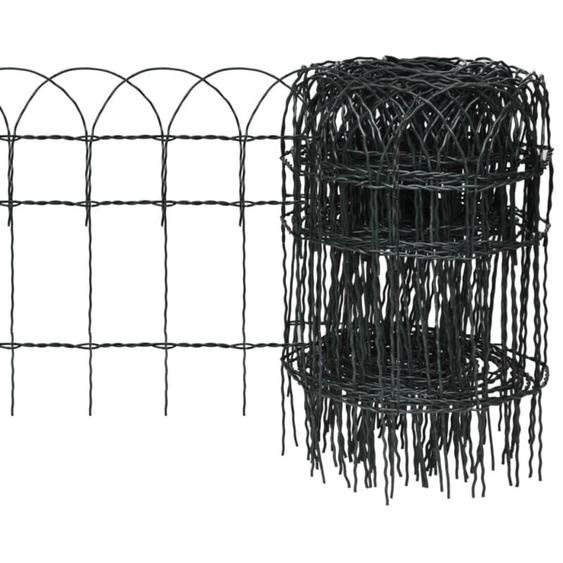 Vidaxl - Bordure de pelouse Fer enduit de poudre 10x0,4 m