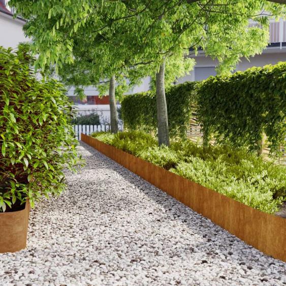 Vidaxl - Bordures de pelouse 10 pcs 25x103 cm acier corten flexible