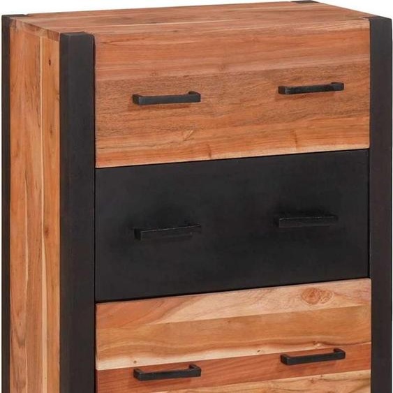 vidaXL Buffet 3 pièces Marron 165 x 30 x 75 cm Bois dacacia massif