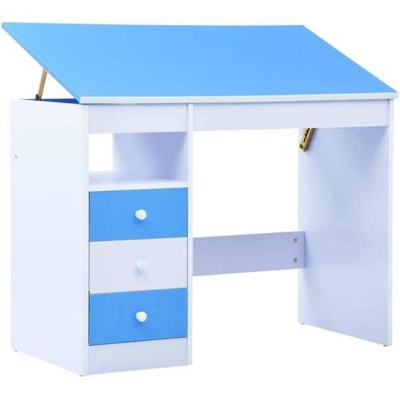 vidaXL Bureau pour Enfants Inclinable Table dEtude Bureau dEtude Table de Travail Bureau de Travail Chambre denfant Maison [26]