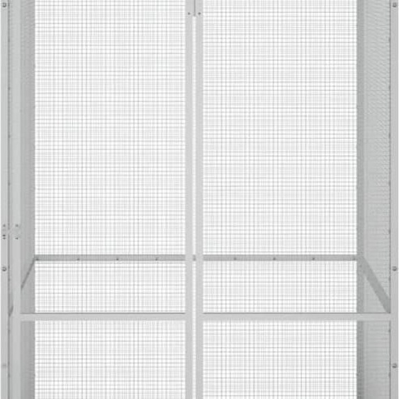 vidaXL Cage à oiseaux anthracite 111x107x211,5 cm Acier galvanisé