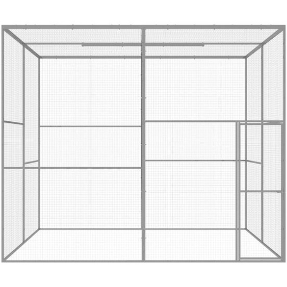 vidaXL Cage pour chats 3x3x2,5 m Acier galvanisé