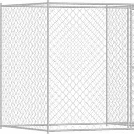 vidaXL Cage pour chiens Argent 600 x 200 x 200 cm Acier galvanisé