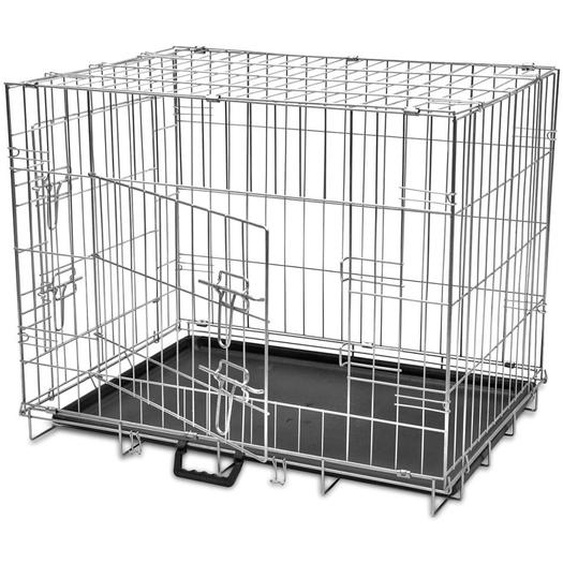 vidaXL Caisse pour chien pliable en métal L