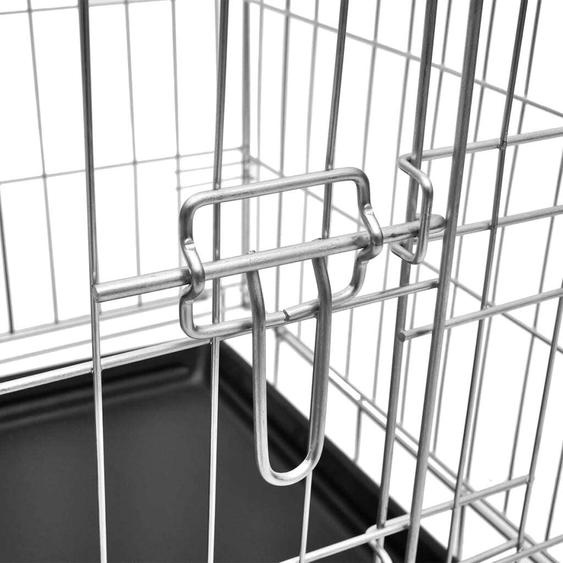 vidaXL Caisse pour chien pliable en métal XXL