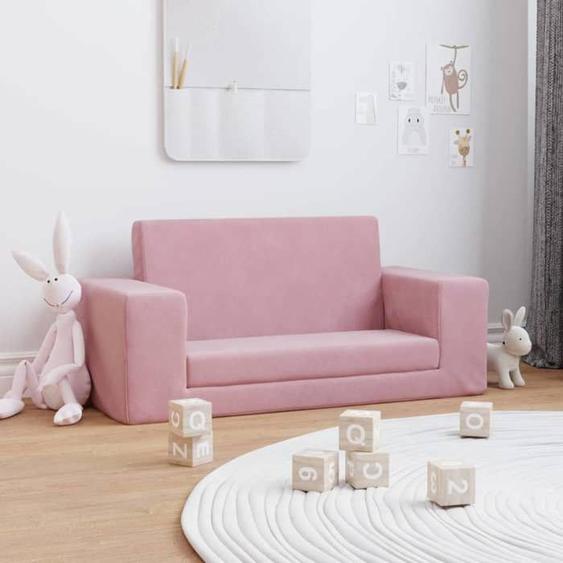 vidaXL Canapé-lit pour Enfants 2 Places, Lit de Jour avec Dossier et Accoudoirs, Lit dInvité pour Tout-petits Chambre 357033