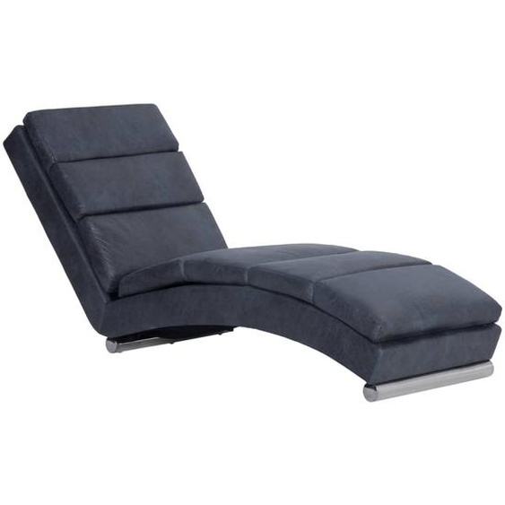 vidaXL Chaise longue Gris aspect daim