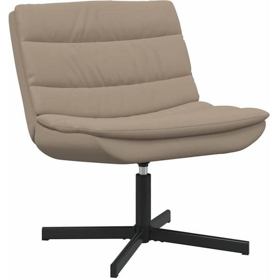 vidaXL Chaise pivotante Cappuccino 63 x 75 x 76 cm Similicuir