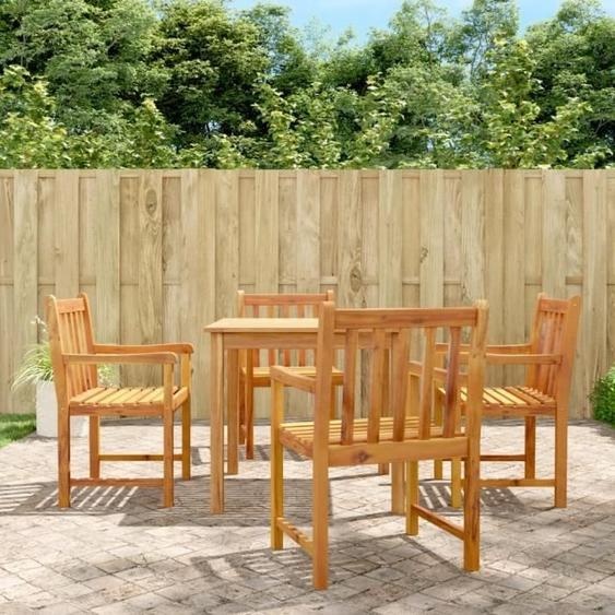 vidaXL Chaises de jardin 4 pcs 56x555x90 bois massif dacacia 3206272