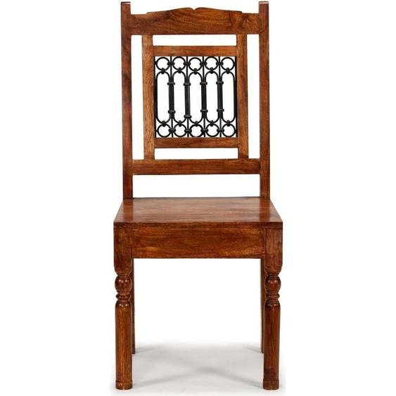 vidaXL Chaises de salle à manger 2 pcs. Bois massif avec finition couleur miel