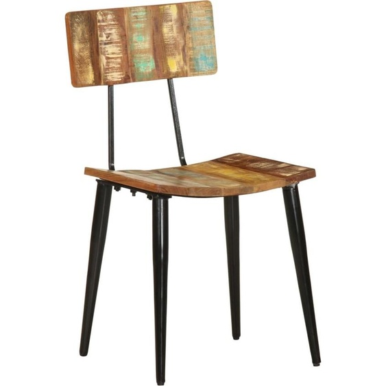 vidaXL Chaises de salle à manger 2 pcs. Vieux bois massif