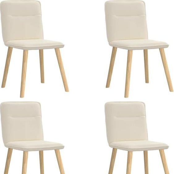vidaXL Chaises de salle à manger 4 pcs. Lin