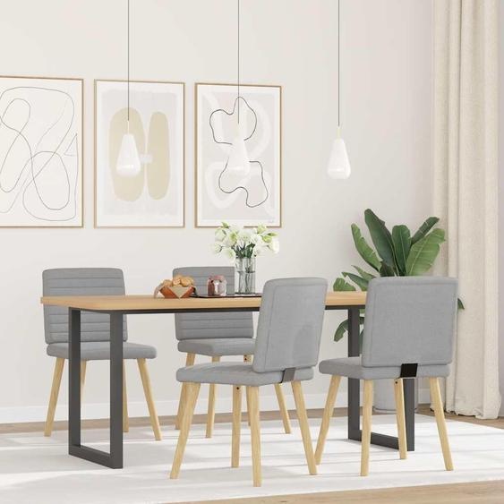vidaXL Chaises de salle à manger 4 pcs. Tissu gris nuage