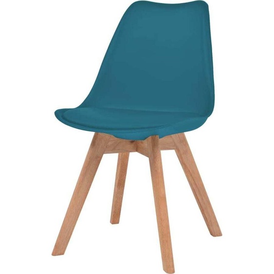 vidaXL Chaises de salle à manger 4 pcs. Turquoise Plastique