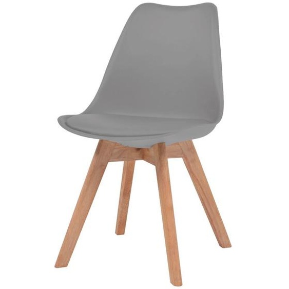 vidaXL Chaises de salle à manger 6 pcs. Gris Plastique