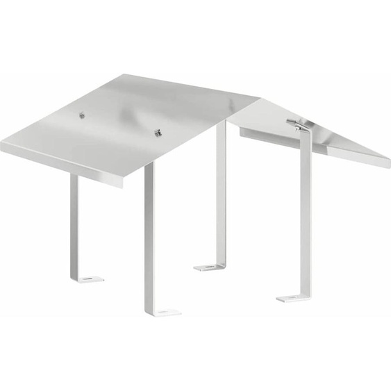 vidaXL Chapeau de cheminée argenté 50 x 50 x 37 cm acier inoxydable