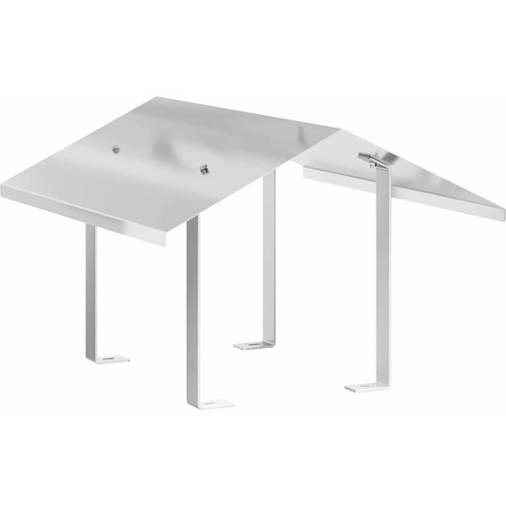 vidaXL Chapeau de cheminée argenté 50 x 60 x 37 cm acier inoxydable