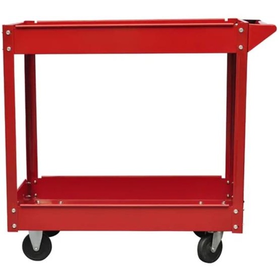 vidaXL Chariot à roulettes 2 pièces 100 kg 2 compartiments