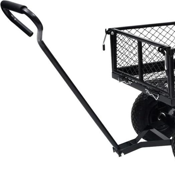 vidaXL Chariot de jardin noir 250 kg