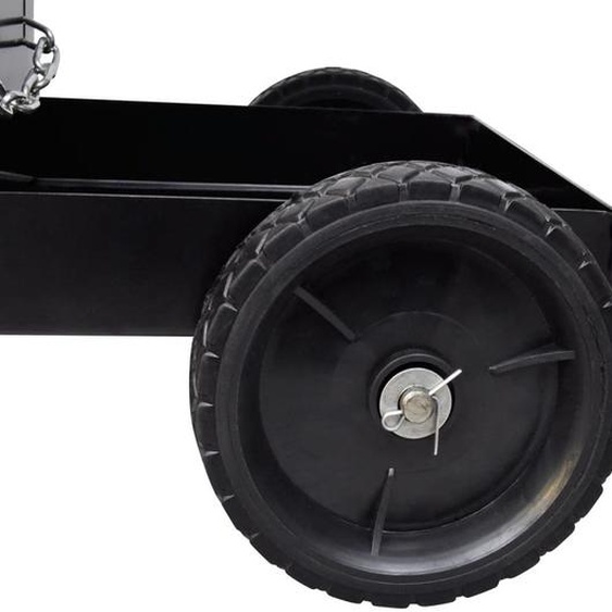 vidaXL Chariot de soudage Noir Chariot manuel avec 3 étagères